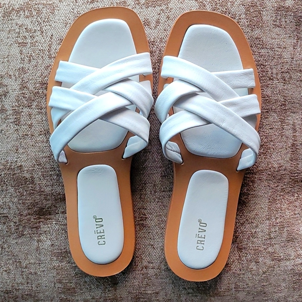Crevo white sandals